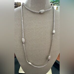 Sarda Chic Sterling Silver Beaded Necklace